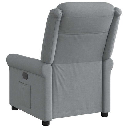 Poltrona Reclinabile in Tessuto Grigio Chiaro | homemem39