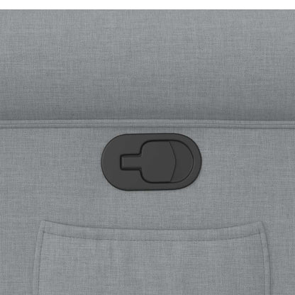 Poltrona Reclinabile in Tessuto Grigio Chiaro
