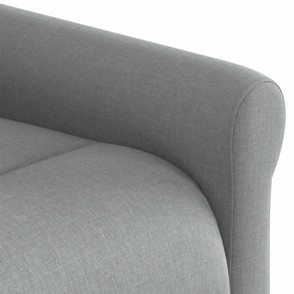 Poltrona Reclinabile in Tessuto Grigio Chiaro