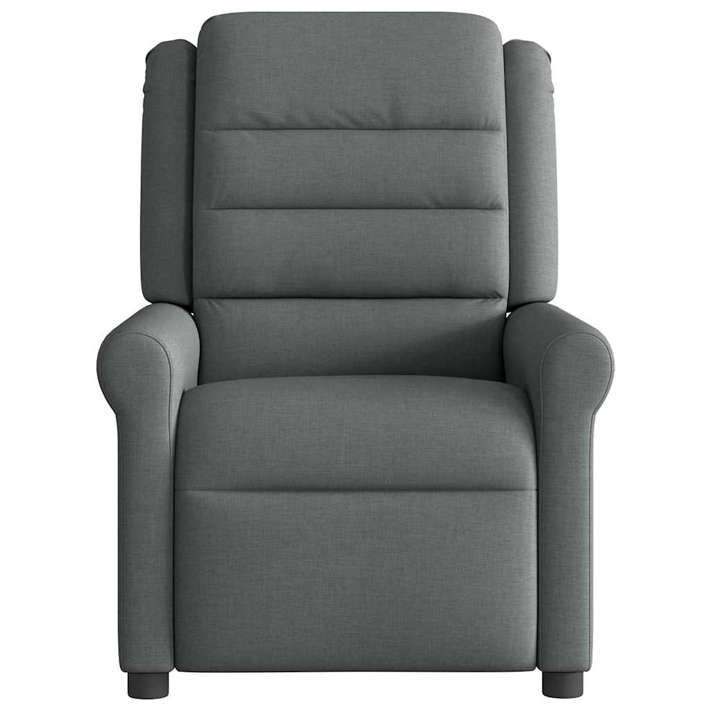 Poltrona Reclinabile in Tessuto Grigio Scuro | homemem39
