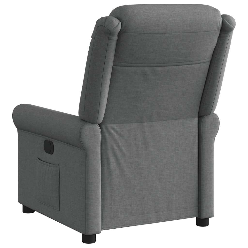 Poltrona Reclinabile in Tessuto Grigio Scuro | homemem39