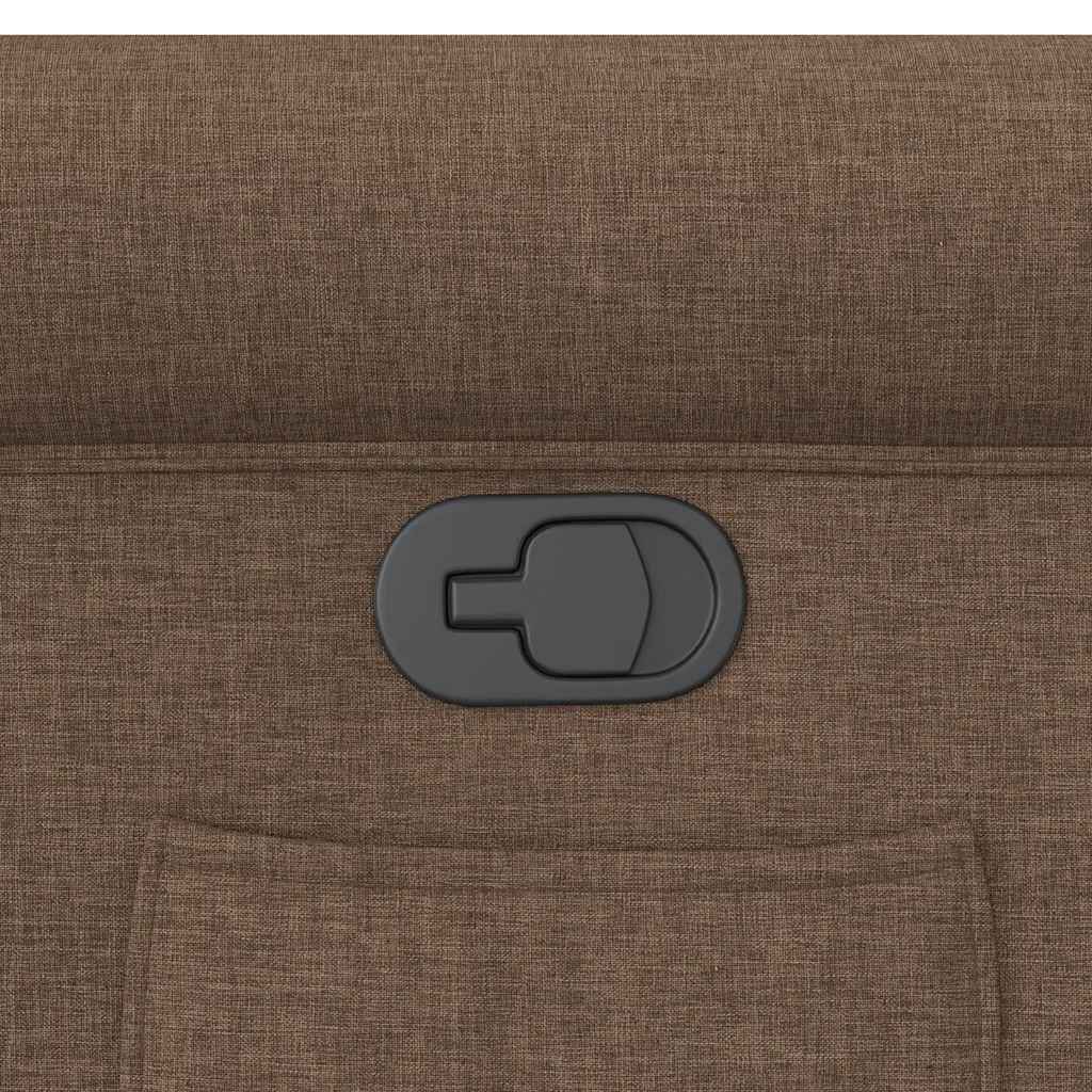 Poltrona Reclinabile in Tessuto Marrone - homemem39