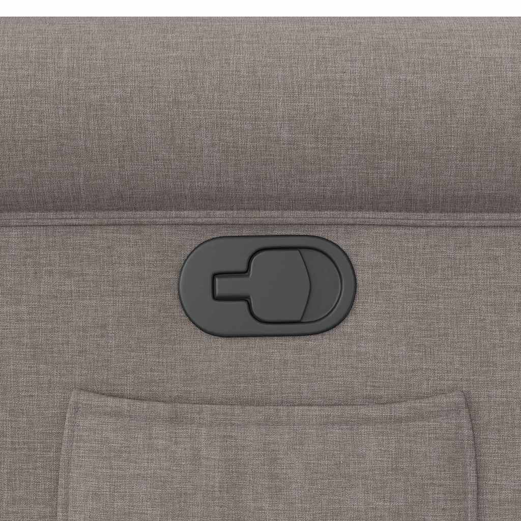 Poltrona Reclinabile in Tessuto Tortora - homemem39