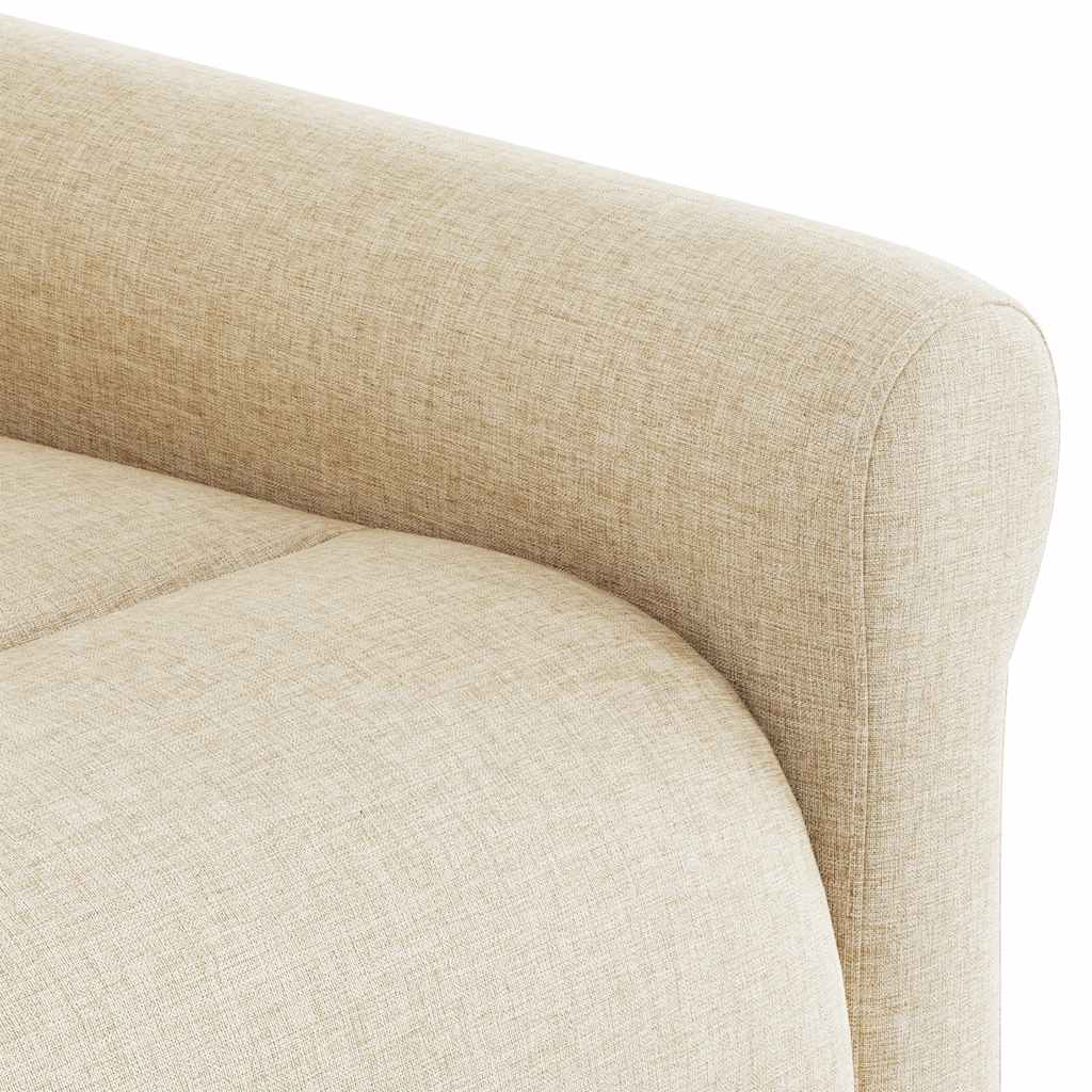 Poltrona Reclinabile in Tessuto Crema