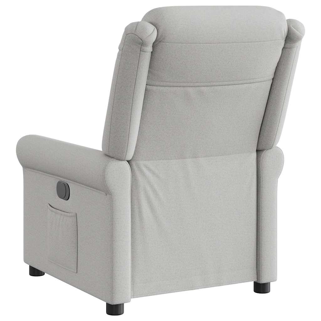 Poltrona Reclinabile in Tessuto Grigio Nuvola | homemem39