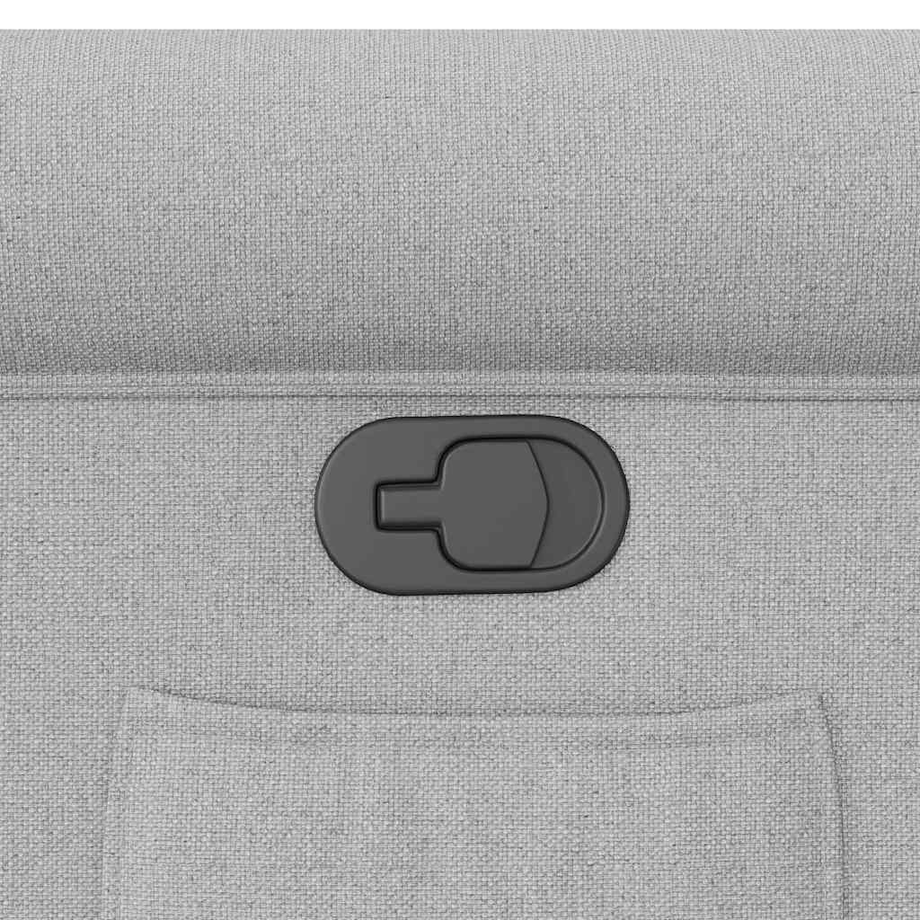 Poltrona Reclinabile in Tessuto Grigio Nuvola - homemem39