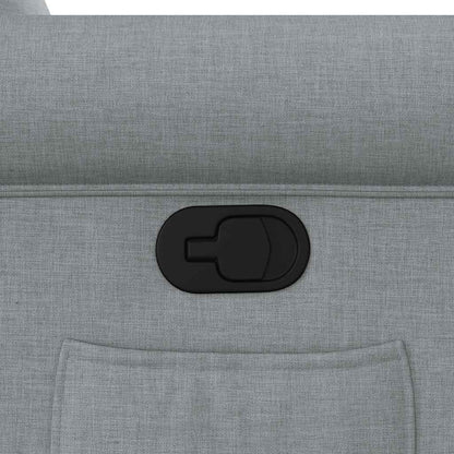Poltrona Reclinabile in Tessuto Grigio Chiaro - homemem39