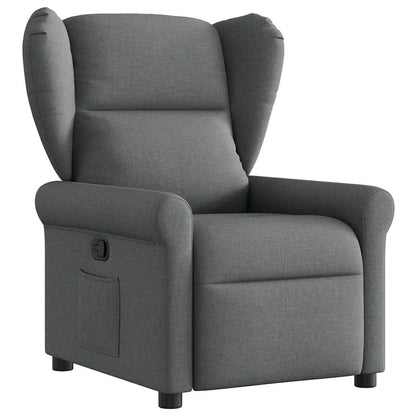 Poltrona Reclinabile in Tessuto Grigio Scuro | homemem39