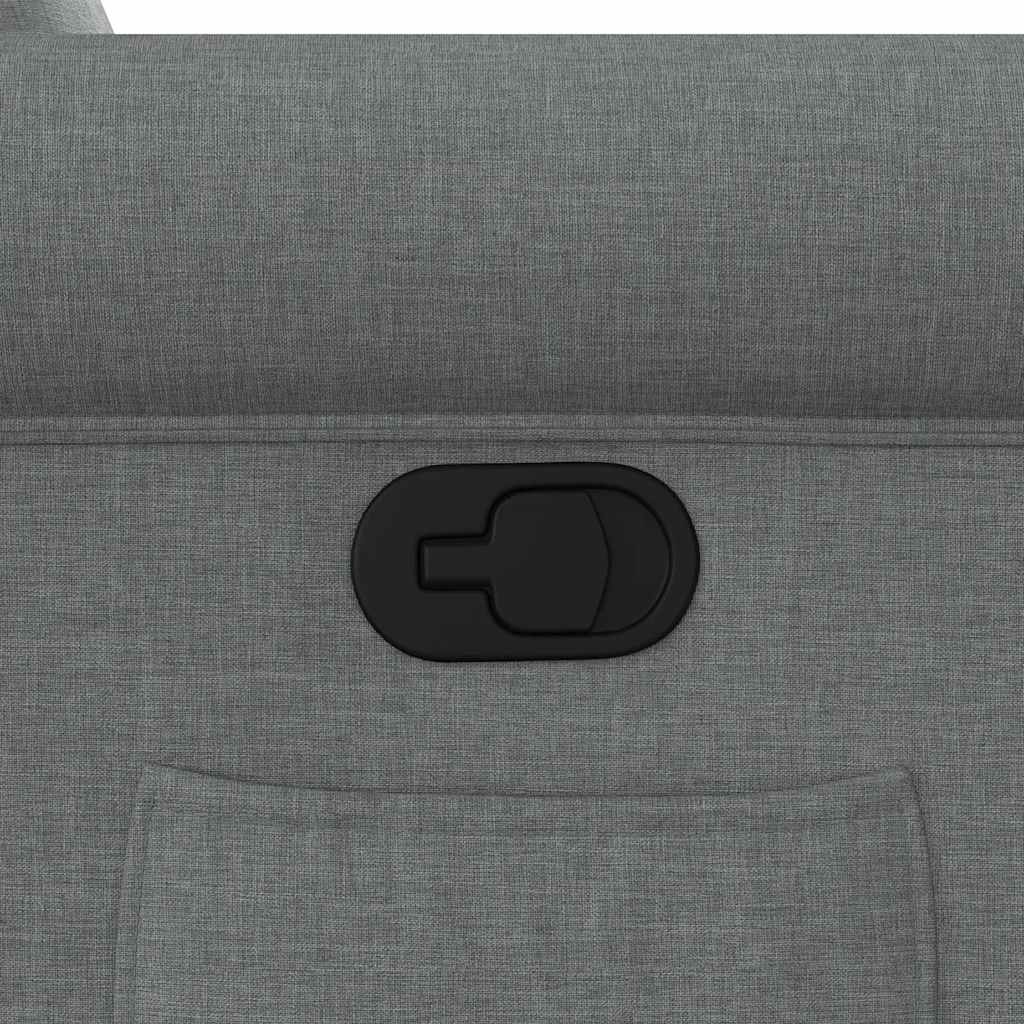 Poltrona Reclinabile in Tessuto Grigio Scuro - homemem39