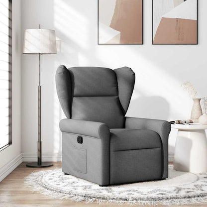 Poltrona Reclinabile in Tessuto Grigio Scuro | homemem39