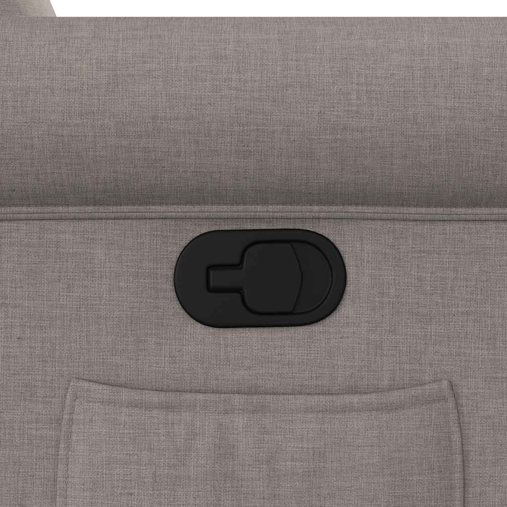 Poltrona Reclinabile in Tessuto Tortora - homemem39