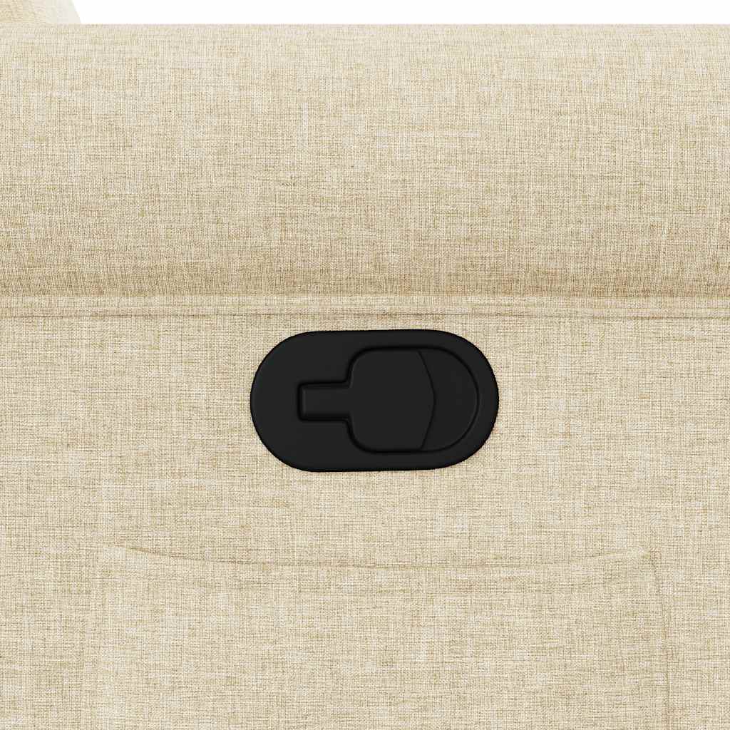 Poltrona Reclinabile in Tessuto Crema - homemem39