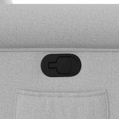 Poltrona Reclinabile in Tessuto Grigio Nuvola - homemem39