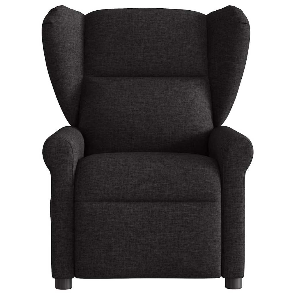 Poltrona Massaggiante Reclinabile Nera in Tessuto | homemem39