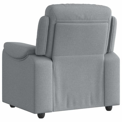 Poltrona Reclinabile in Tessuto Grigio Chiaro | homemem39