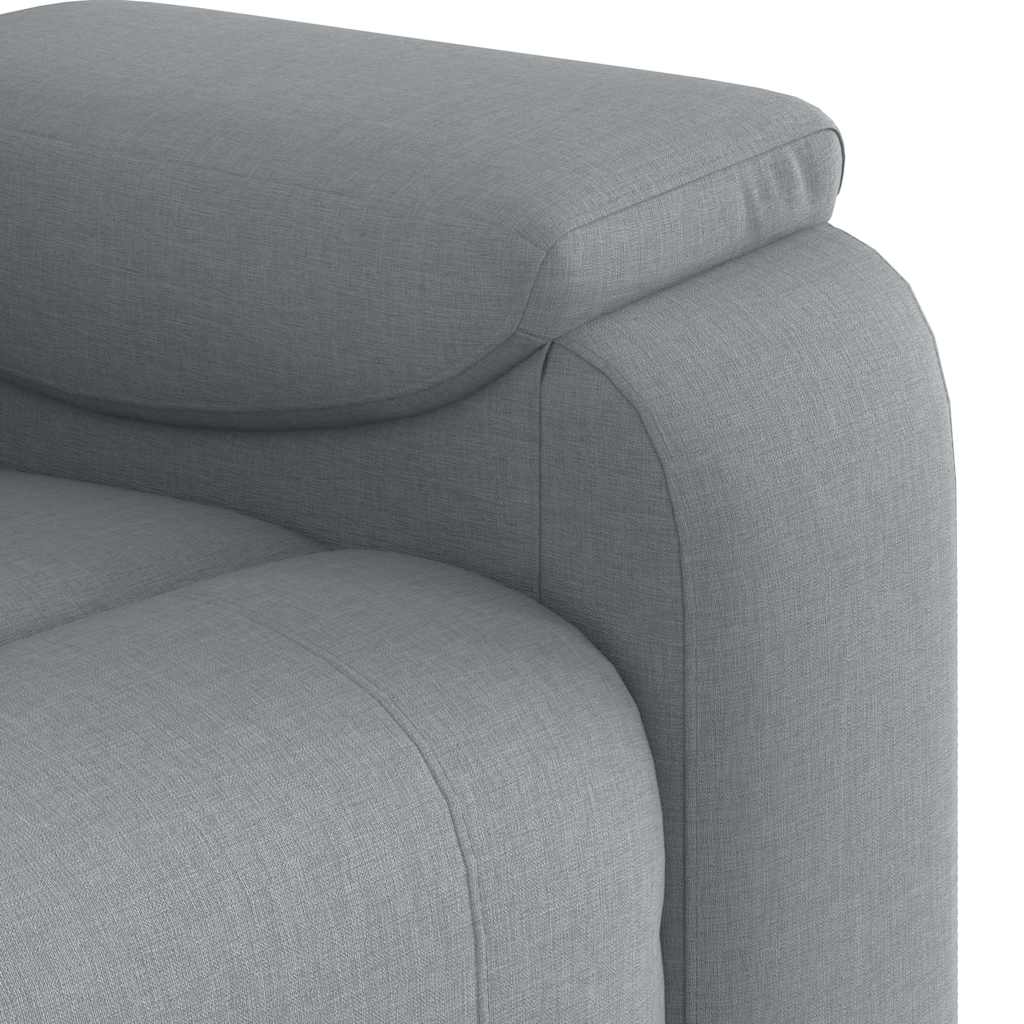Poltrona Reclinabile in Tessuto Grigio Chiaro | homemem39