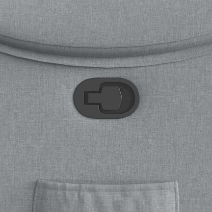 Poltrona Reclinabile in Tessuto Grigio Chiaro | homemem39