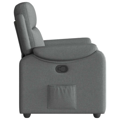 Poltrona Reclinabile in Tessuto Grigio Scuro