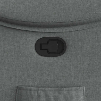 Poltrona Reclinabile in Tessuto Grigio Scuro - homemem39