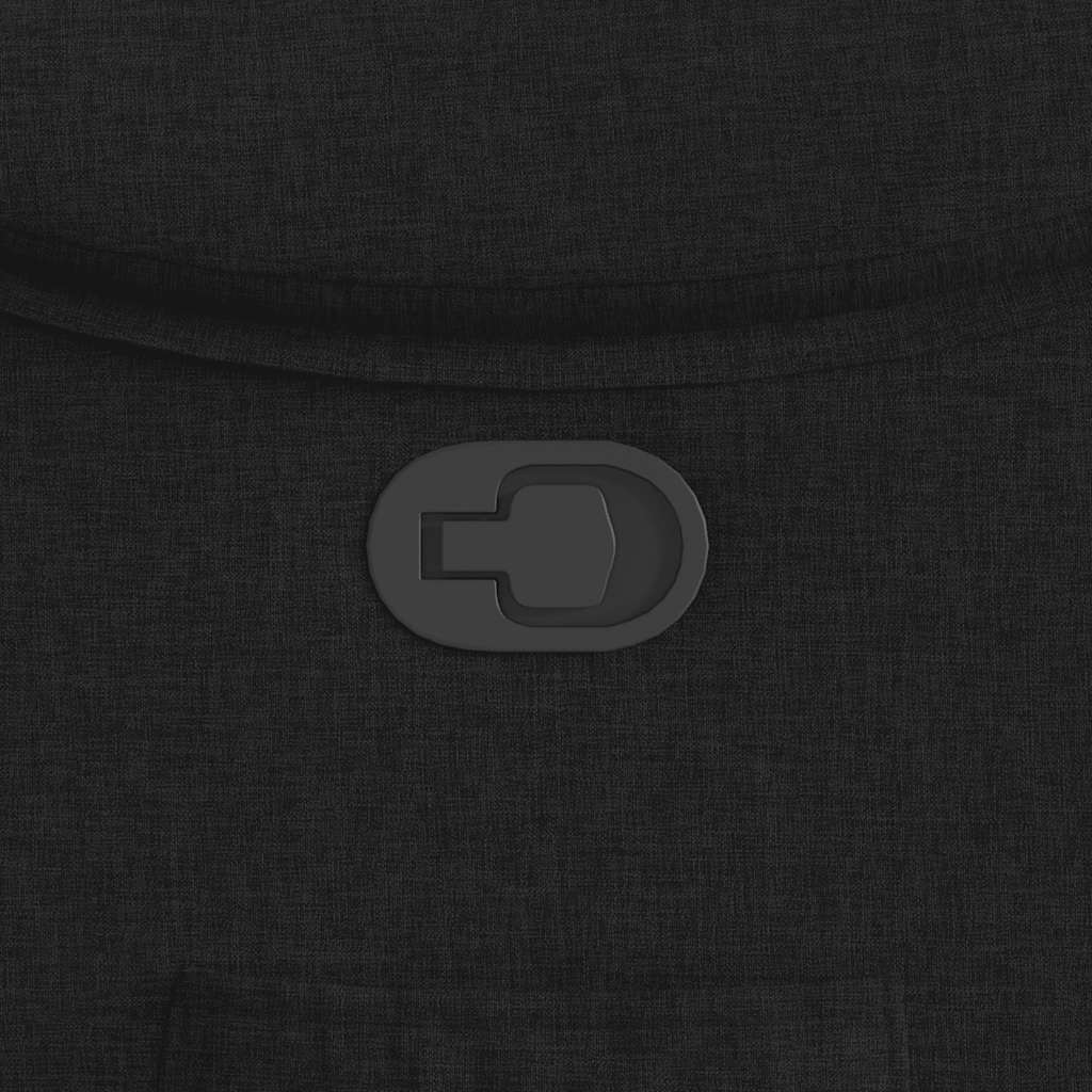 Poltrona Reclinabile in Tessuto Nero - homemem39