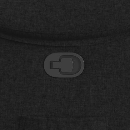 Poltrona Reclinabile in Tessuto Nero - homemem39