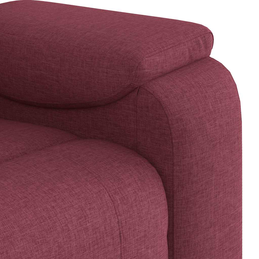 Poltrona Reclinabile in Tessuto Rosso Vino | homemem39