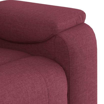 Poltrona Reclinabile in Tessuto Rosso Vino | homemem39