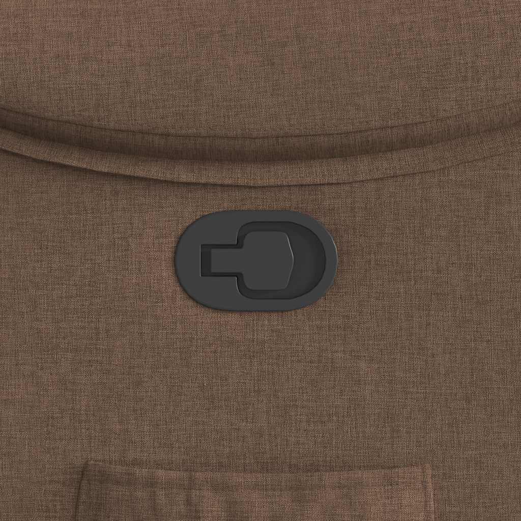 Poltrona Reclinabile in Tessuto Marrone - homemem39