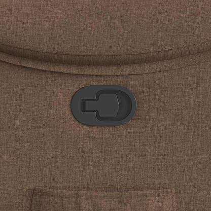 Poltrona Reclinabile in Tessuto Marrone - homemem39