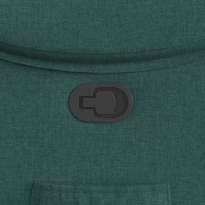 Poltrona Reclinabile in Tessuto Verde Scuro - homemem39