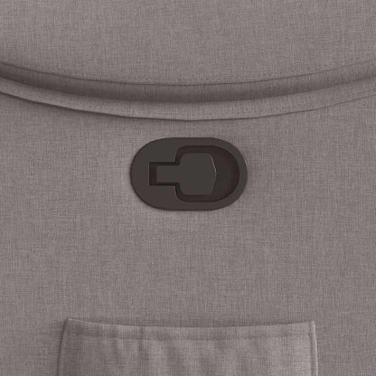 Poltrona Reclinabile in Tessuto Tortora - homemem39