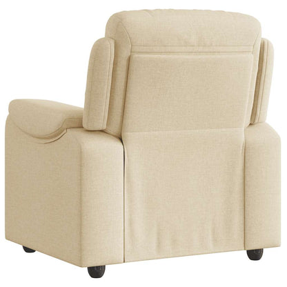 Poltrona Reclinabile in Tessuto Crema | homemem39