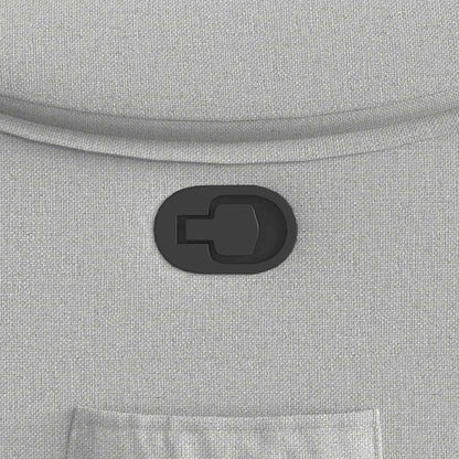 Poltrona Reclinabile in Tessuto Grigio Nuvola