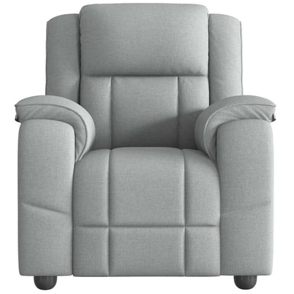 Poltrona Reclinabile in Tessuto Grigio Chiaro | homemem39