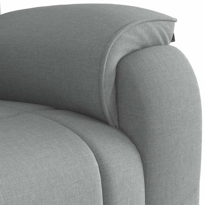 Poltrona Reclinabile in Tessuto Grigio Chiaro