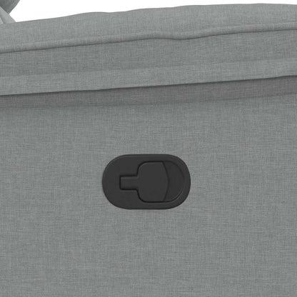 Poltrona Reclinabile in Tessuto Grigio Chiaro - homemem39