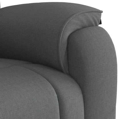 Poltrona Reclinabile in Tessuto Grigio Scuro