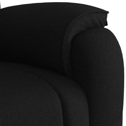 Poltrona Reclinabile in Tessuto Nero | homemem39