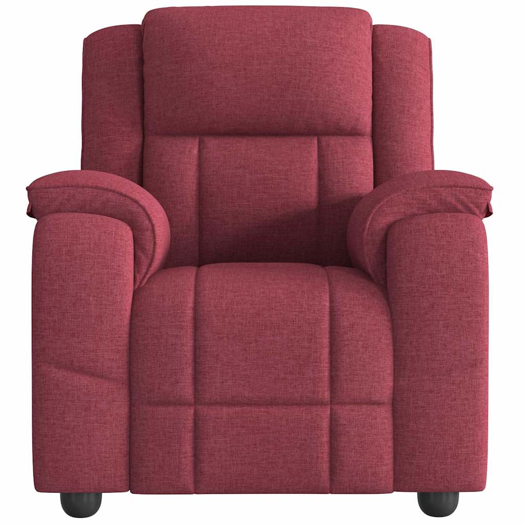 Poltrona Reclinabile in Rosso Vino