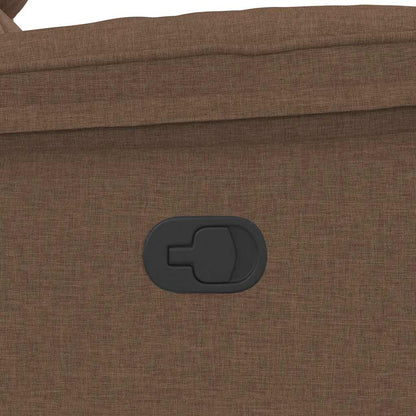 Poltrona Reclinabile in Tessuto Marrone - homemem39