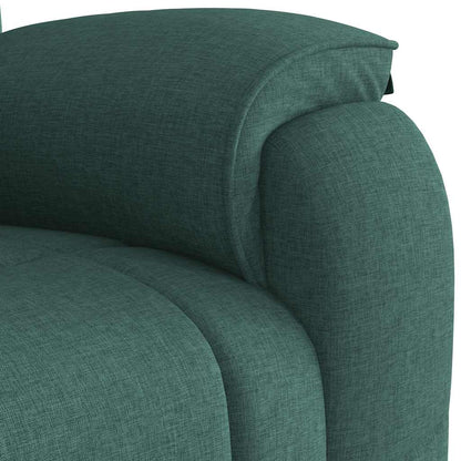 Poltrona Reclinabile in Tessuto Verde Scuro