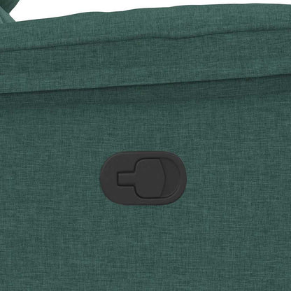 Poltrona Reclinabile in Tessuto Verde Scuro