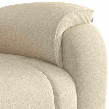 Poltrona Reclinabile in Tessuto Crema | homemem39