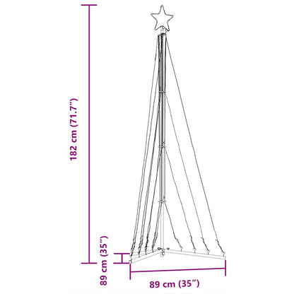 Albero di Natale a LED 339 LED Bianco Caldo 182 cm - homemem39