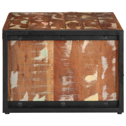 Tavolino Salotto Multicolore 90x50x36cm Legno Massello Recupero | homemem39