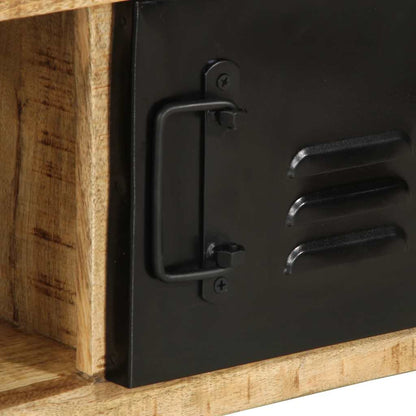 Tavolino da Salotto 90x50x36 cm Legno Massello di Mango Grezzo | homemem39