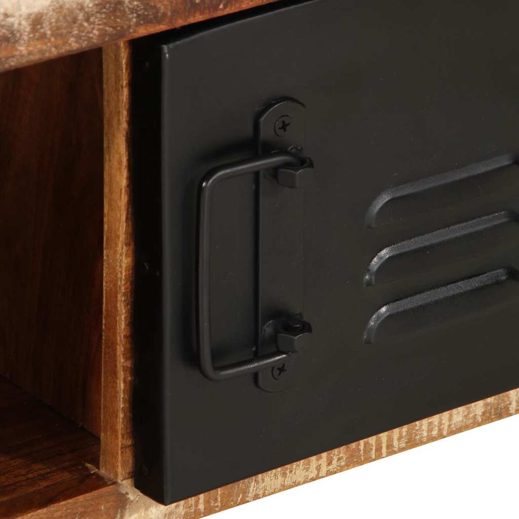 Tavolino Salotto Multicolore 90x50x36cm Legno Massello Recupero | homemem39