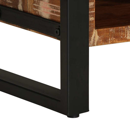 Tavolino Salotto Multicolore 90x50x36cm Legno Massello Recupero | homemem39