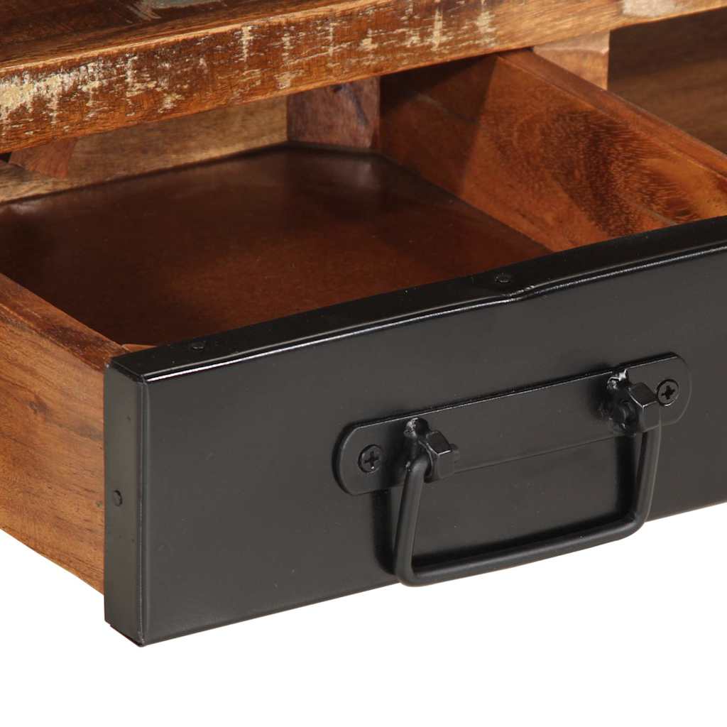 Tavolino Salotto Multicolore 90x50x36cm Legno Massello Recupero | homemem39