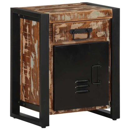 Comodini 2 pz Multicolore in Legno Massello di Mango Grezzo - homemem39